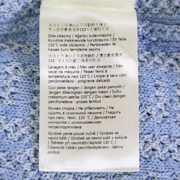 Fendi 22 Year Fzy443 AO5J Light Blue Linen X Cotton X Silk FF Allover Pattern - Picture 6 of 8